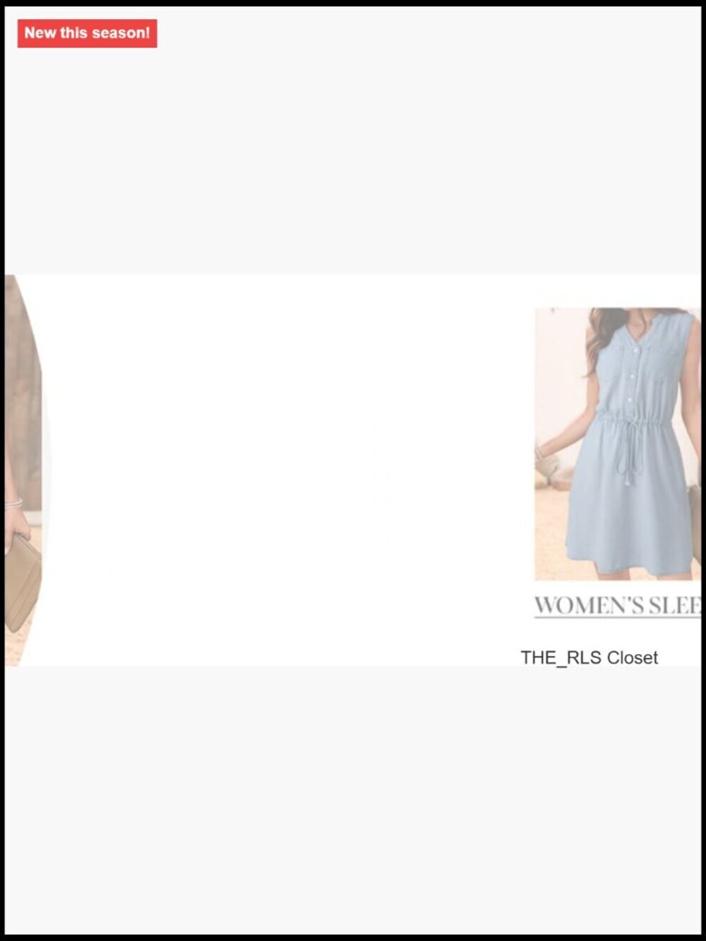 Lightweight Lyocell V-Neck Sleeveless Button Down Casual Jean Dress - Picture 7 of 7